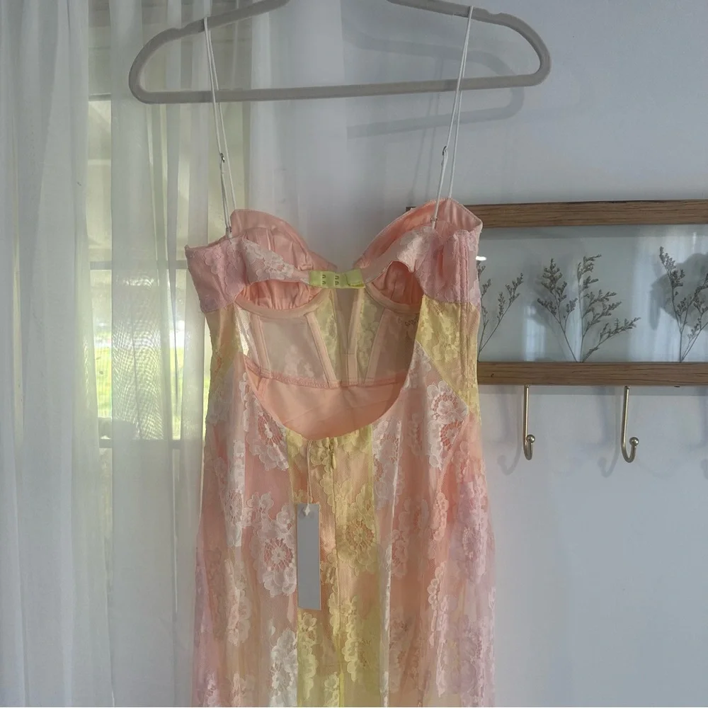 NEW For Love And Lemons Blossom Floral Lace Maxi Festival Dress NWT - Picture 9 of 11